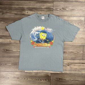 Vintage Y2K Spongebob Square Pants Surf King T Shirt